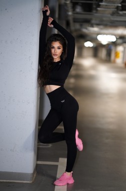Dream Czarne legginsy bezszwowe
